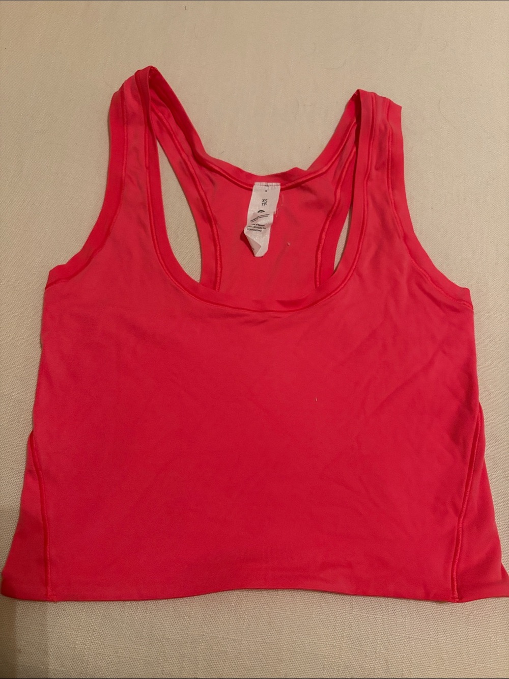 lululemon athletica Pink Racerback Crop Tank
